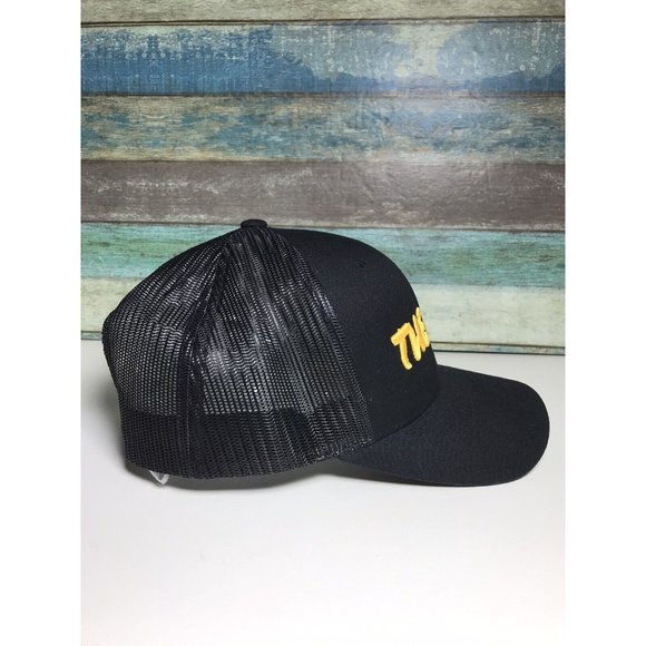 Apple Computers The Mac Logo Embroidered Rare snapback trucker hat mens Black - Picture 7 of 10